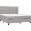 Box spring postel s matrací 180x200 cm textil [3141715] (Barva Černá)