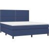 Box spring postel s matrací 180x200 cm textil [3141715] (Barva Černá)