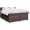 Box spring postel s matrací 180 x 200 cm textil [3285980] (Barva Modrá)