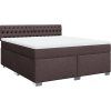 Box spring postel s matrací 180 x 200 cm textil [3285980] (Barva Modrá)
