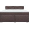 Box spring postel s matrací 180 x 200 cm textil [3285980] (Barva Modrá)