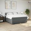 Box spring postel s matrací 180 x 200 cm textil [3285980] (Barva Modrá)