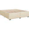 Box spring postel s matrací 180 x 200 cm textil [3285980] (Barva Modrá)