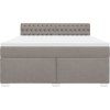 Box spring postel s matrací 180 x 200 cm textil [3285980] (Barva Modrá)