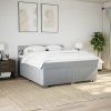 Box spring postel s matrací 180 x 200 cm textil [3285980] (Barva Modrá)