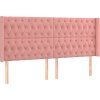 Box spring postel s matrací a LED 180x200 cm samet [3139759] (Barva Černá)