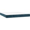 Box spring postel s matrací a LED 180x200 cm samet [3139759] (Barva Černá)