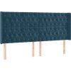 Box spring postel s matrací a LED 180x200 cm samet [3139759] (Barva Černá)