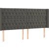 Box spring postel s matrací a LED 180x200 cm samet [3139759] (Barva Černá)