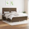 Box spring postel s matrací 180 x 200 cm textil [3142275] (Barva Černá)