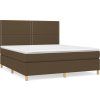 Box spring postel s matrací 180 x 200 cm textil [3142275] (Barva Černá)