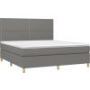 Box spring postel s matrací 180 x 200 cm textil [3142275] (Barva Černá)
