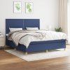 Box spring postel s matrací 180 x 200 cm textil [3142275] (Barva Černá)