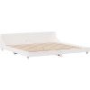 Postel bez matrace 180 x 200 cm masivní borovice [3323681] (Barva Bílá)