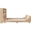 Postel bez matrace 180 x 200 cm masivní borovice [3323681] (Barva Bílá)