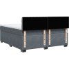 Box spring postel s matrací 180 x 200 cm samet [3288685] (Barva Tmavě šedá)
