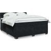 Box spring postel s matrací 180 x 200 cm samet [3288685] (Barva Tmavě šedá)