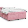 Box spring postel s matrací 180 x 200 cm samet [3288685] (Barva Tmavě šedá)