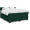 Box spring postel s matrací 180 x 200 cm samet [3288685] (Barva Tmavě šedá)