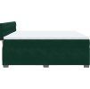 Box spring postel s matrací 180 x 200 cm samet [3288685] (Barva Tmavě šedá)