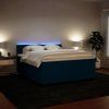 Box spring postel s matrací 180 x 200 cm samet [3288685] (Barva Tmavě šedá)