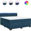Box spring postel s matrací 180 x 200 cm samet [3288685] (Barva Tmavě šedá)
