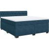 Box spring postel s matrací 180 x 200 cm samet [3288685] (Barva Tmavě šedá)