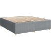 Box spring postel s matrací 180x200 cm textil [3292142] (Barva Světle šedá)
