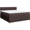 Box spring postel s matrací 180x200 cm textil [3287543] (Barva Tmavě šedá)