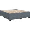 Box spring postel s matrací 180x200 cm samet [3290985] (Barva Tmavě šedá)