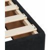 Box spring postel s matrací 180 x 200 cm samet [3290985] (Barva Tmavě šedá)