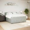 Box spring postel s matrací 180 x 200 cm samet [3290113] (Barva Tmavě šedá)