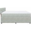 Box spring postel s matrací 180 x 200 cm samet [3290113] (Barva Tmavě šedá)