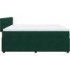 Box spring postel s matrací 180 x 200 cm samet [3290113] (Barva Tmavě šedá)