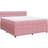 Box spring postel s matrací 180 x 200 cm samet [3290113] (Barva Tmavě šedá)