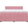 Box spring postel s matrací 180 x 200 cm samet [3290113] (Barva Tmavě šedá)