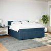 Box spring postel s matrací 180 x 200 cm samet [3290113] (Barva Tmavě šedá)