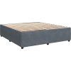 Box spring postel s matrací 180 x 200 cm samet [3290113] (Barva Tmavě šedá)