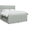 Box spring postel s matrací tmavě 180x200 cm samet [3292413] (Barva Tmavě šedá)