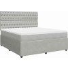 Box spring postel s matrací tmavě 180x200 cm samet [3292413] (Barva Tmavě šedá)