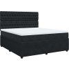 Box spring postel s matrací tmavě 180x200 cm samet [3292413] (Barva Tmavě šedá)