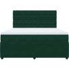 Box spring postel s matrací tmavě 180x200 cm samet [3292413] (Barva Tmavě šedá)