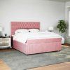 Box spring postel s matrací tmavě 180x200 cm samet [3292413] (Barva Tmavě šedá)