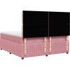 Box spring postel s matrací tmavě 180x200 cm samet [3292413] (Barva Tmavě šedá)