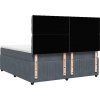 Box spring postel s matrací tmavě 180x200 cm samet [3292413] (Barva Tmavě šedá)