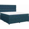 Box spring postel s matrací tmavě 180x200 cm samet [3292413] (Barva Tmavě šedá)