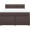 Box spring postel s matrací 160x200 cm textil [3286738] (Barva Světle šedá)