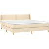 Box spring postel s matrací 160x200 cm textil [3126739] (Barva Modrá)