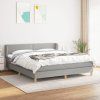 Box spring postel s matrací 160x200 cm textil [3126739] (Barva Modrá)