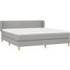 Box spring postel s matrací 160x200 cm textil [3126739] (Barva Modrá)